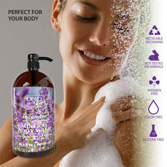 Gel douche Dead Sea Collection lavande, paquet-deux-bouteilles, excellent rapport qualité-prix.