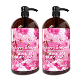 Dead Sea Collection Lave‑corps cerise bouteille nettoie et hydrate la peau