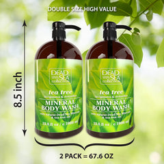 Dead Sea Collection – duo de bouteilles, pratique et économique pour la douche.