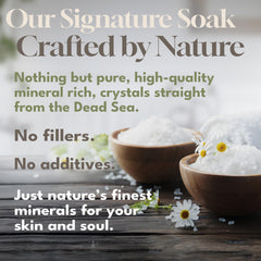 Dead Sea Warehouse Sels minéraux exfolient en douceur la peau.