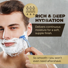 Utilisation sur le corps avec Deadeye Dick's 3-en-1 Shave Butter.