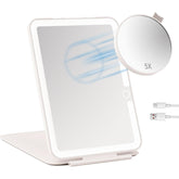 Dear girl miroir rectangulaire 1X lumineux pour maquillage précis en déplacement.