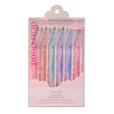 Dearcloud Dreamy Sunset rasoir dermaplane visage, outil compact pour peau douce.