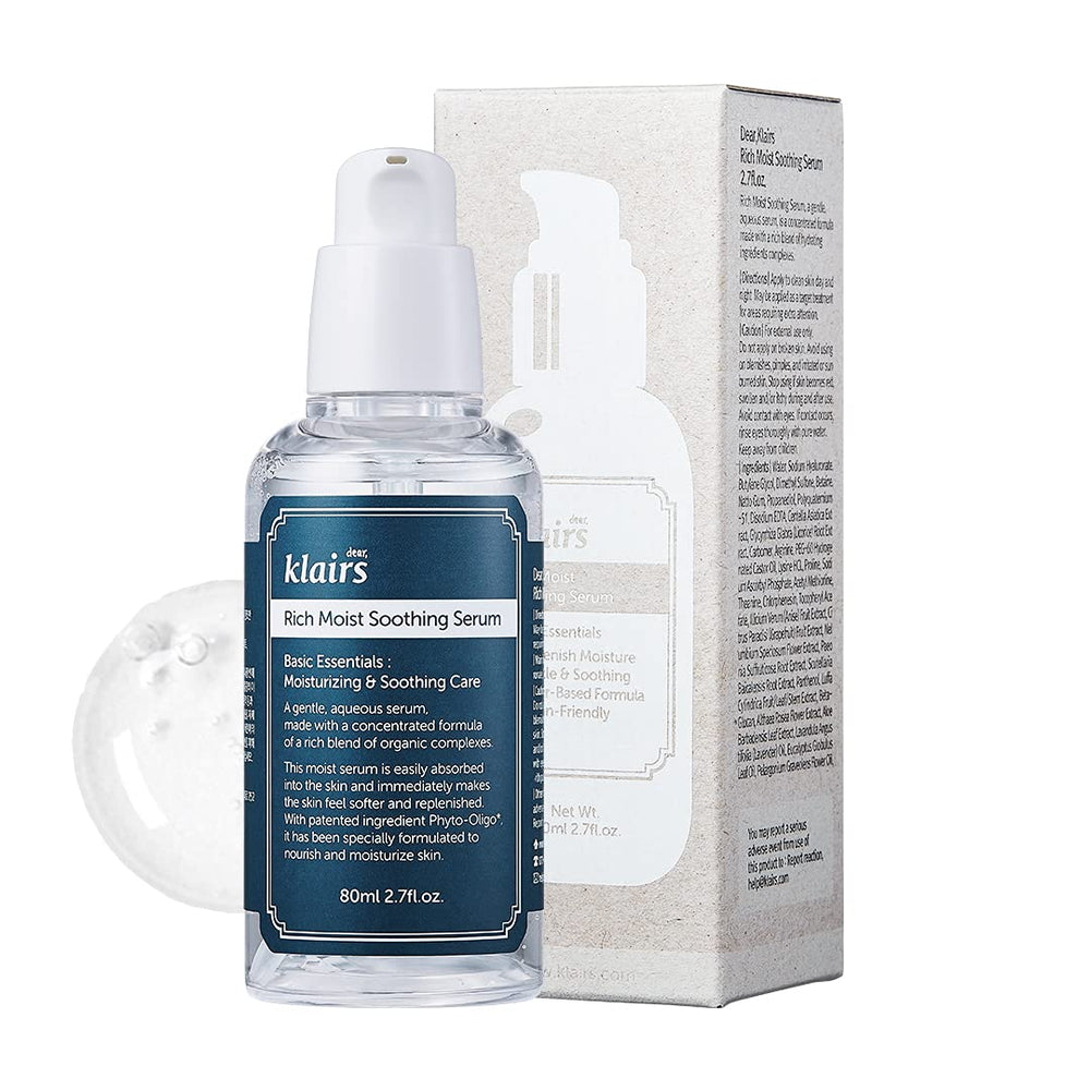 DearKlairs – absorption rapide et hydratation intense pour la peau.