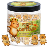 DEARMINE Positive Capybara Jar on a desk for daily calm and encouragement