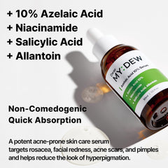 DearMYDEW sérum azélaïque 10% - pompe pratique pour dosage précis