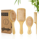 Brosse DEBETOOL en bambou écologique pour démêlage en douceur et respect du cuir chevelu.