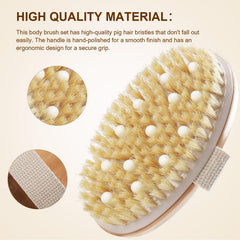 Debetool brosse-corps-manche-long: prise confortable lors du brossage.