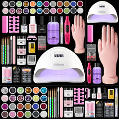 Déciniee kit-acrylique-principiante avec lampe-UV 80W pour durcissement rapide.