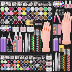 Kit Déciniee main-pratique-acrylique, main d'entraînement pour s'exercer sur les ongles.