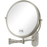 DECLUTTR miroir maquillage double-face 15x pour retouches précises.