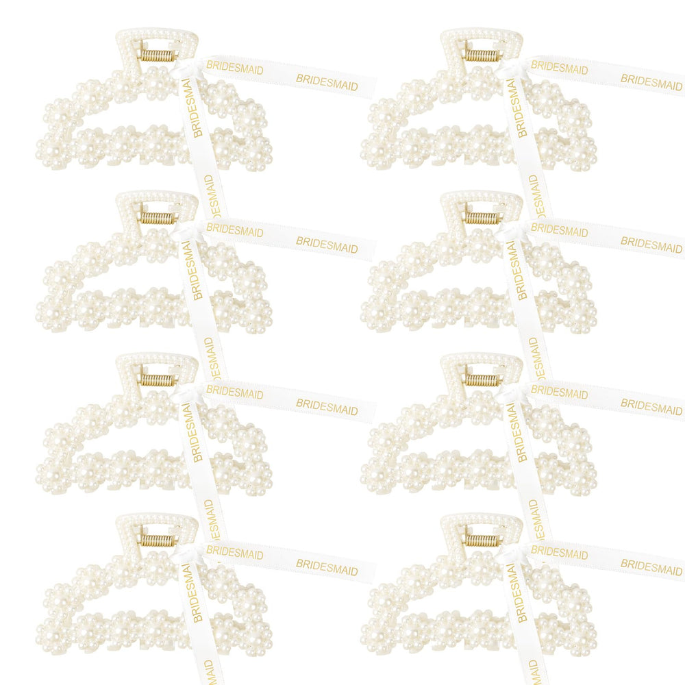 DEEKA clip perles avec ruban pour demoiselles d'honneur, élégant et durable.