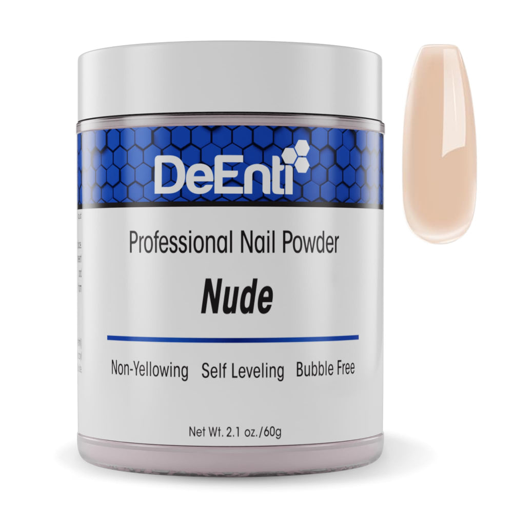 DeEnti Poudre Acrylique Nude 2oz, bocal pratique pour poses nettes.