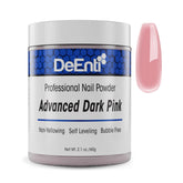 DeEnti Poudre Acrylique Dark Pink 2oz – finition sans bulles et durable.