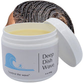 Deep Dish Wave Pomade: bouteille affichant des vagues 360 parfaitement définies.