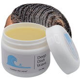 Deep Dish Wave Pomade dans l'emballage 2 oz prêt à l'emploi.