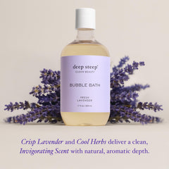 Aromathérapie Deep Steep ambiance relaxante dans le bain.