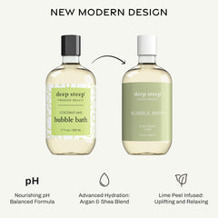 Deep Steep bain beurre de karité, soin hydratant pour peau réconfortée.