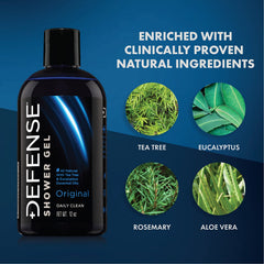Defense Soap Tea Tree Body Wash features tea tree ingredients for natural cleansing