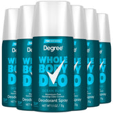 Déodorant Degree pour homme, spray Océan Rush, protection longue durée sans résidu.