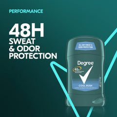Arôme frais Degree Men Cool Rush, parfum arctique vivifiant.