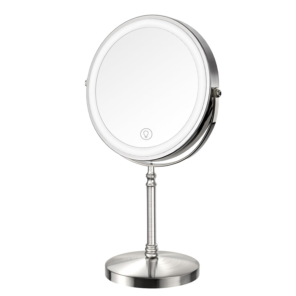 Miroir DEIOVWXS double face 1x et 10x pour maquillage précis