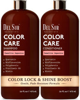 DEL SUR Shampoing à protection couleur, flacon 473 ml, préserve couleur et brillance.