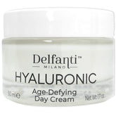 Delfanti-Milano Crème Jour Hyaluronique sur visage et cou, hydratation durable.