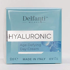 Ingrédients Hyaluronique de Delfanti-Milano pour visage et cou, soin hydratant.