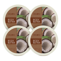 DELON Beurre corporel coco fondant qui hydrate rapidement et durablement.