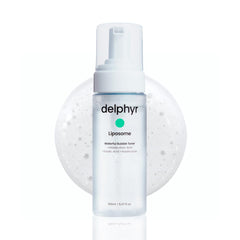 Emballage Delphyr Liposome Waterful Bubble Serum, pratique et hygiénique pour hydratation rapide.