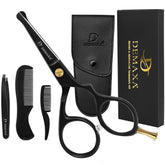 DEMAXA ciseaux barbe moustache professionnels, lame précise et durable.
