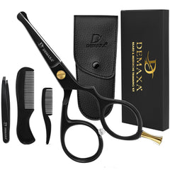 DEMAXA ciseaux barbe moustache professionnels, lame précise et durable.