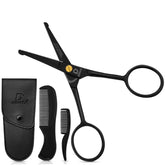 DEMAXA ciseaux moustache à pointe ronde pour une coupe précise et sûre du visage.