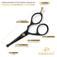 DEMAXA peigne moustache, façonnage net et symétrie facilitée.