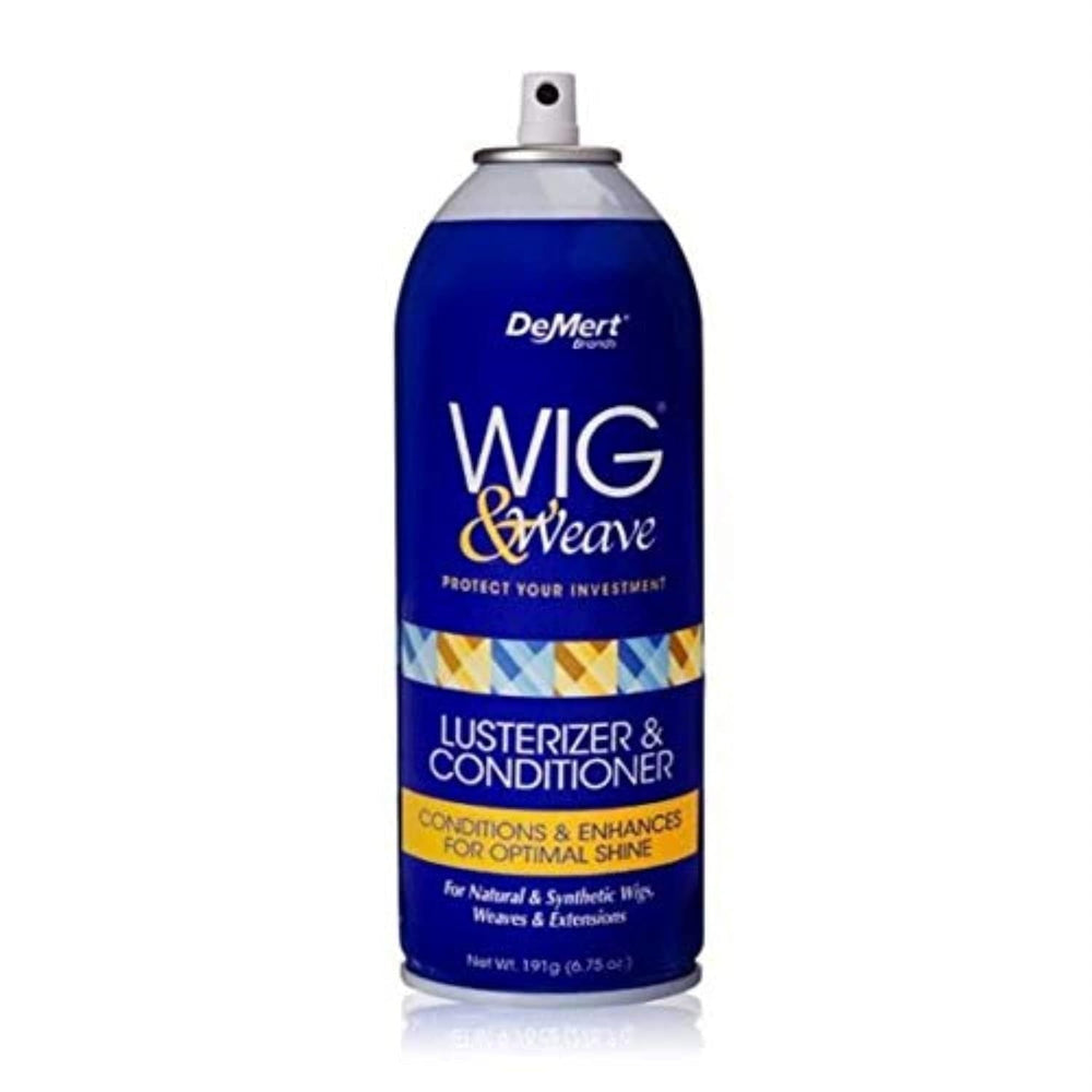 Demert Wig Luster Conditioner, bouteille aérosol, offre brillance professionnelle et douceur naturelle pour les perruques.