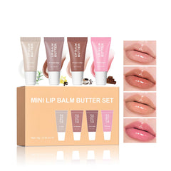 DENESTUP gloss vanille brillance ensemble: hydratation légère et fini scintillant.