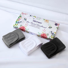 Denfany Bandeau Spa, microfibre douce, maintien cheveux lors du soin.