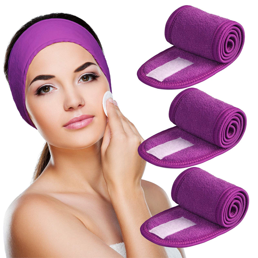 Denfany bandeau spa visage ajustable, maintien confortable pendant le soin du visage
