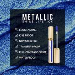 Depuplum rouge à lèvres bleu metallisé : hydratation légère et sensation soyeuse.