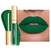 Depuplum Rouge à Lèvres Vert Forêt Matte, couleur durable pour lèvres audacieuses.