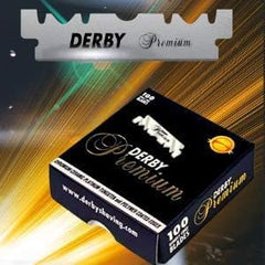 Finition lisse des lames Derby Premium pour un rasage doux.