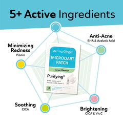 DERMA ANGEL Microdart patches deliver salicylic acid directly to blemishes