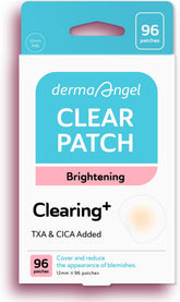 Patch hydrocolloïde DERMA ANGEL absorbant les fluides d'un bouton actif.
