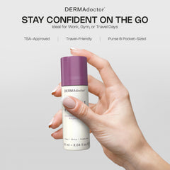 DERMAdoctor antiperspirant-gel-incolore-lumineux laisse zéro traces et éclat discret