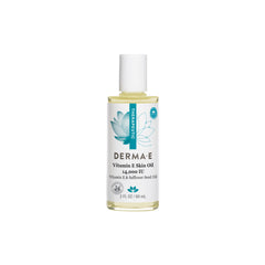 Derma E huile vitamine E pour le visage, bouteille prête à hydrater quotidiennement.
