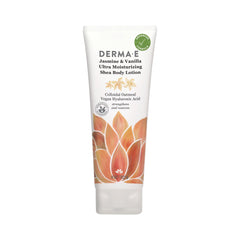 Derma E Jasmine et Vanille – bouteille pompe, hydratation légère.