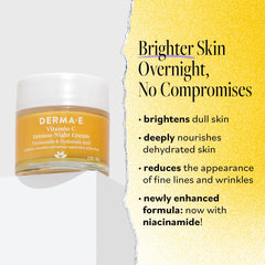 Texture riche de la crème DERMA E Vitamin C pour nourrir la peau