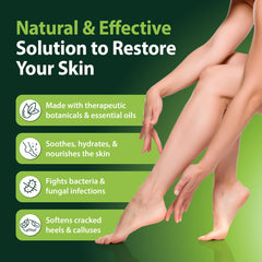 Derma-Nu foot oil on soles refreshing after workouts and odor control
