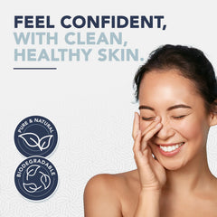 Texture coton épais et doux de Dermacotton pour le soin du visage.